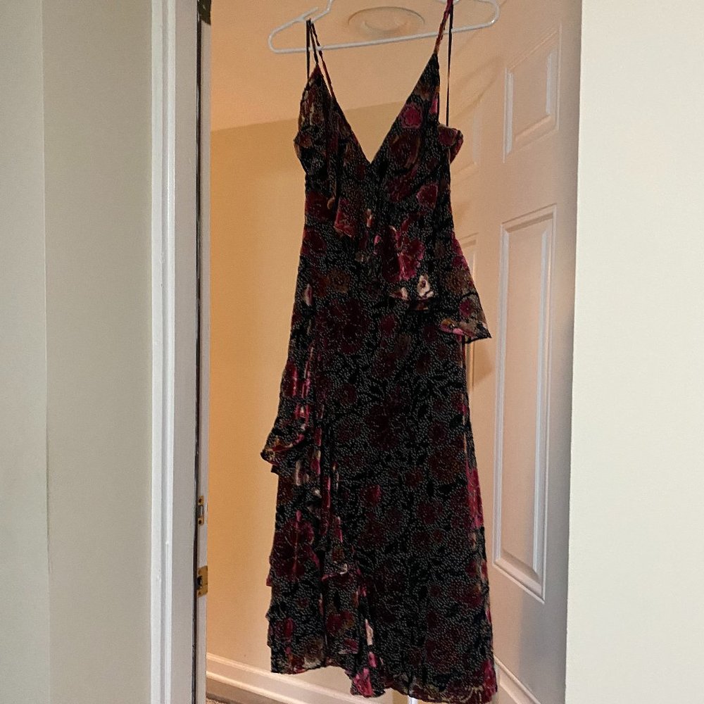 Jill Jill Stuart Velvet Devore Dress